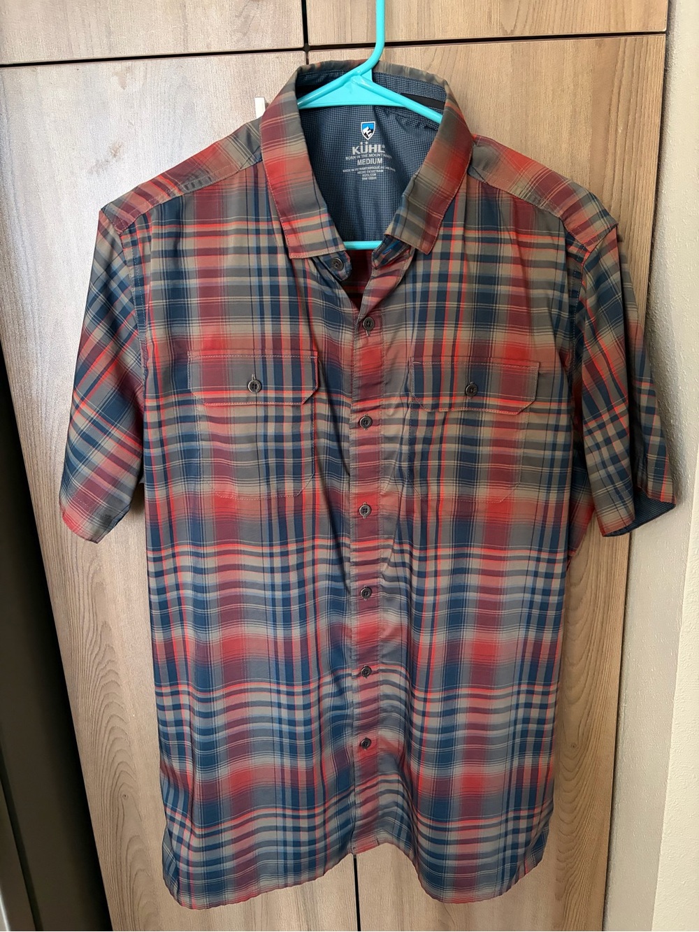 Kuhl Men's Plaid Short-Sleeve Button Up Shirt